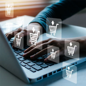 Buyers and orders being entered into an online system