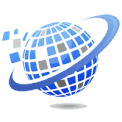 Blue globe icon of Planet Small Business web software