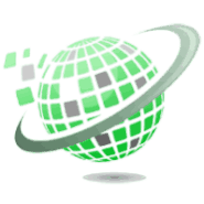 Small green globe of Planet Lead Generation web software