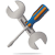 A tools icon showing that our affiliates have access to a variety of marketing tools and resources to help them succeed